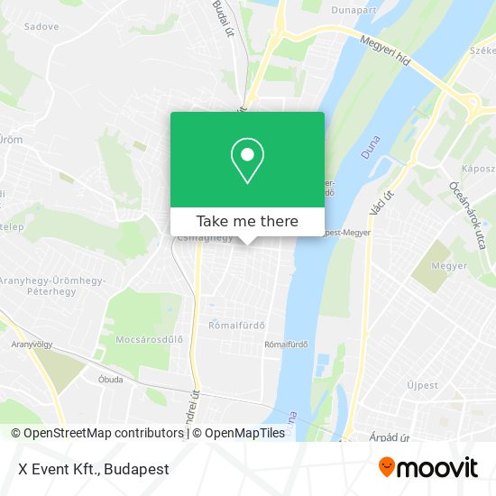 X Event Kft. map