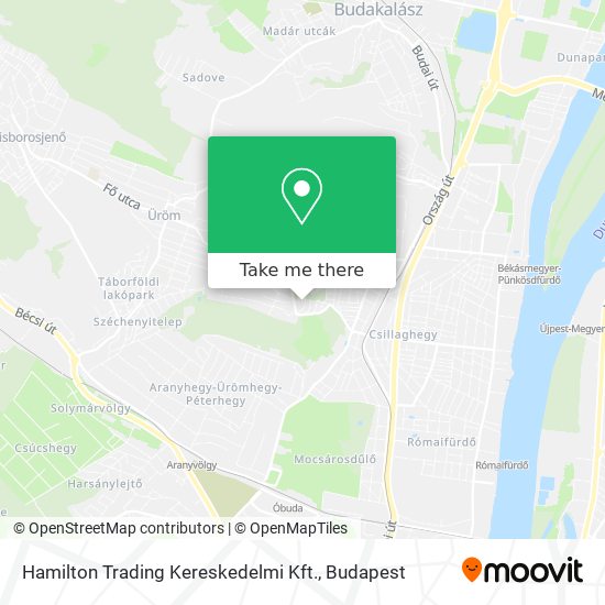 Hamilton Trading Kereskedelmi Kft. map
