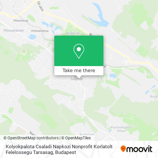 Kolyokpalota Csaladi Napkozi Nonprofit Korlatolt Felelossegu Tarsasag map