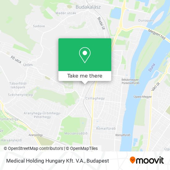 Medical Holding Hungary Kft. V.A. map