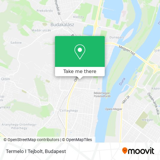 Termelo I Tejbolt map