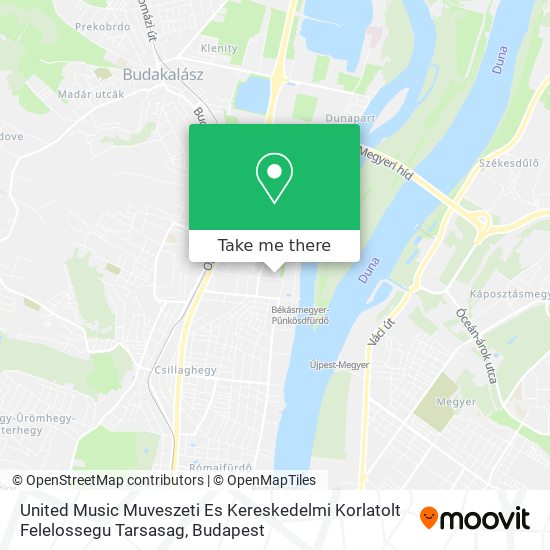 United Music Muveszeti Es Kereskedelmi Korlatolt Felelossegu Tarsasag map