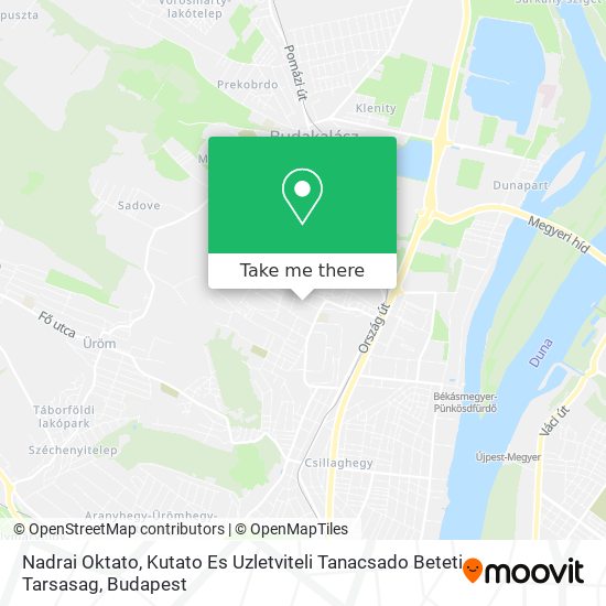 Nadrai Oktato, Kutato Es Uzletviteli Tanacsado Beteti Tarsasag map