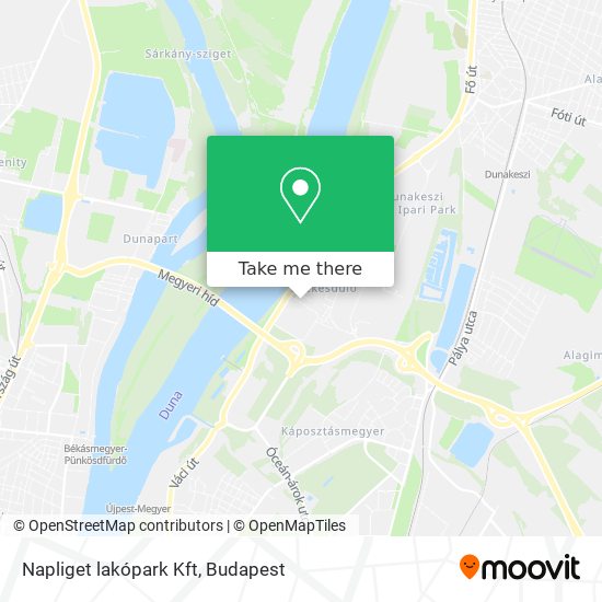 Napliget lakópark Kft map