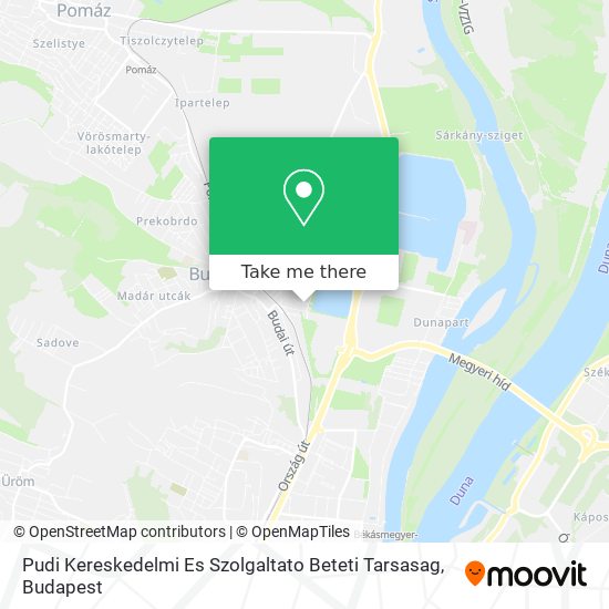 Pudi Kereskedelmi Es Szolgaltato Beteti Tarsasag map