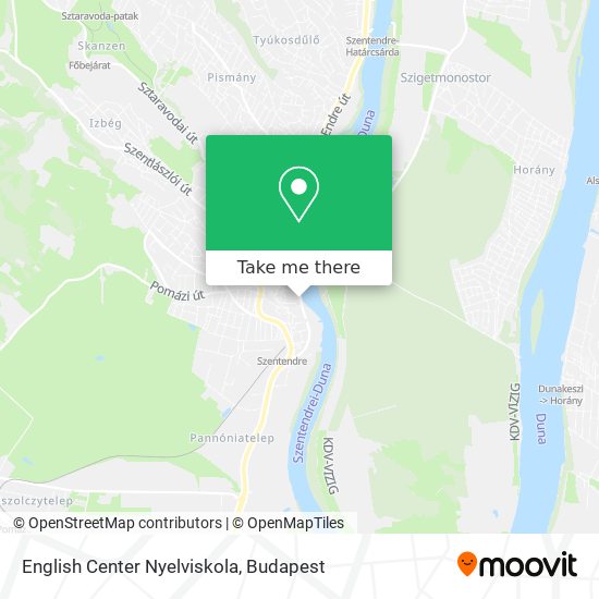 English Center Nyelviskola map