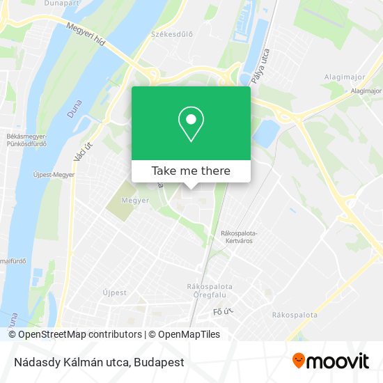 Nádasdy Kálmán utca map
