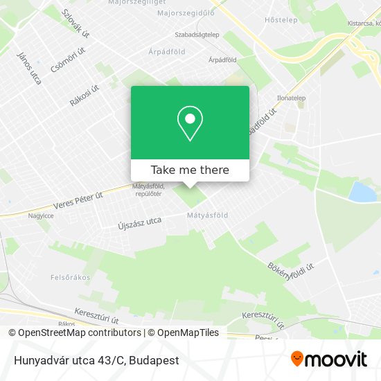 Hunyadvár utca 43/C map