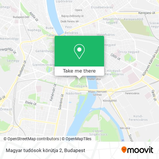 Magyar tudósok körútja 2 map