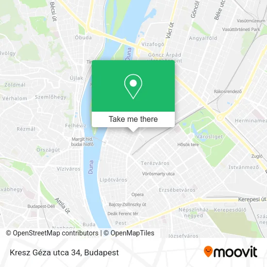 Kresz Géza utca 34 map