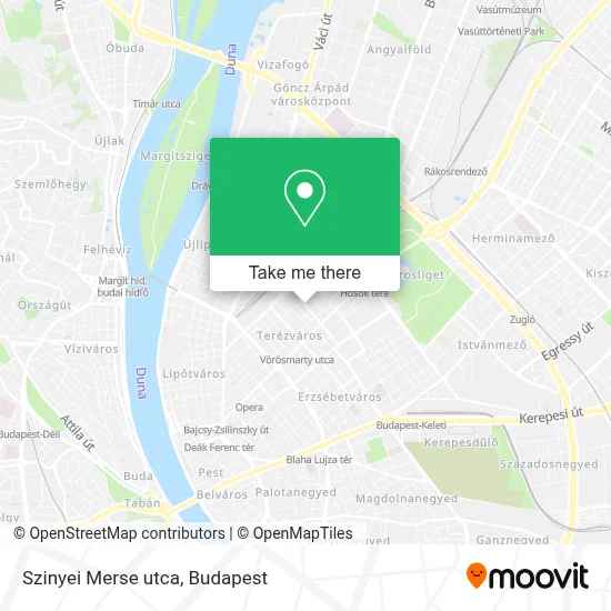 Szinyei Merse utca map