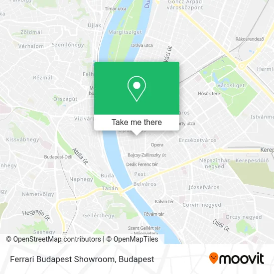 Ferrari Budapest Showroom map