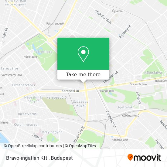 Bravo-ingatlan Kft. map