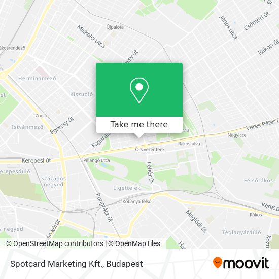 Spotcard Marketing Kft. map