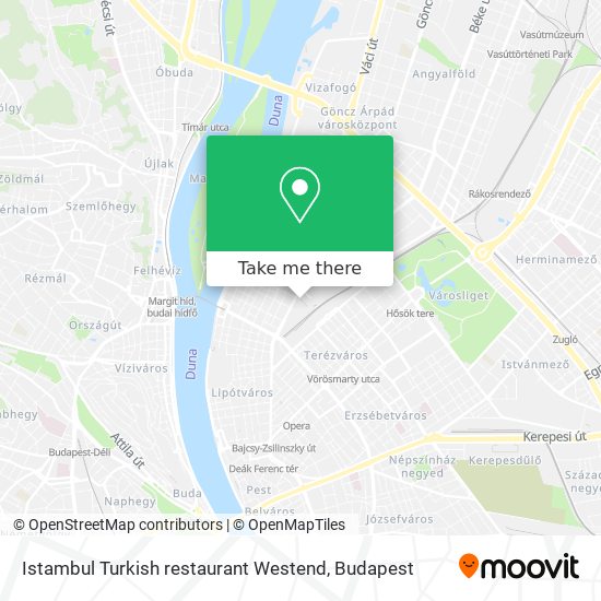 Istambul Turkish restaurant Westend map