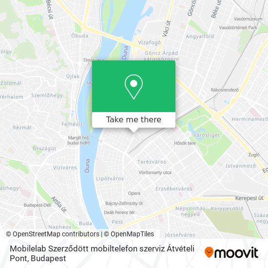 Mobilelab Szerződött mobiltelefon szerviz Átvételi Pont map