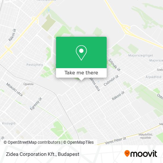 Zidea Corporation Kft. map