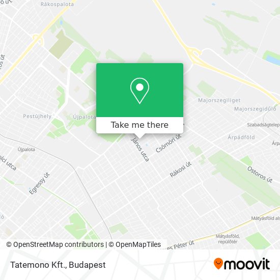 Tatemono Kft. map