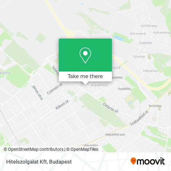 Hitelszolgalat Kft map