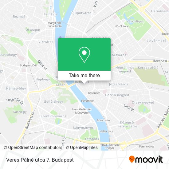 Veres Pálné utca 7 map