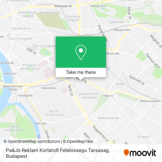 Pa&Jo Reklam Korlatolt Felelossegu Tarsasag map