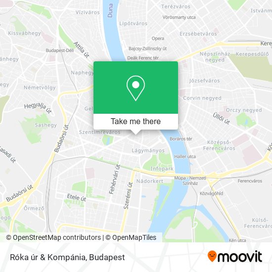 Róka úr & Kompánia map