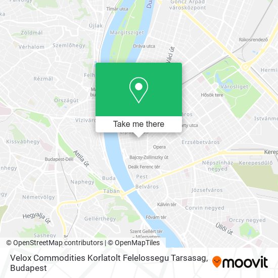 Velox Commodities Korlatolt Felelossegu Tarsasag map