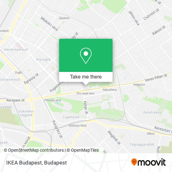 IKEA Budapest map