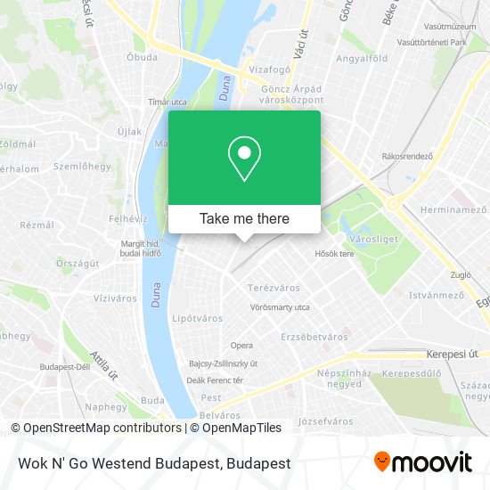 Wok N' Go Westend Budapest map