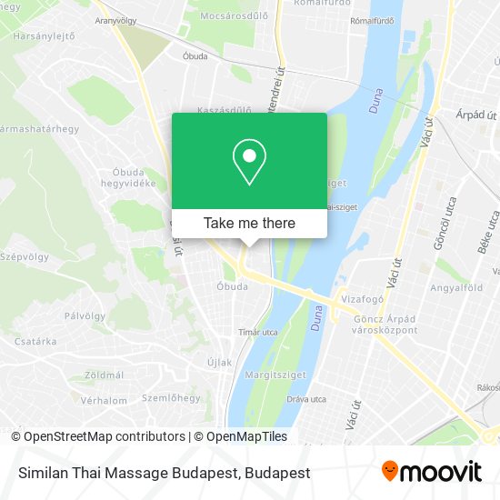 Similan Thai Massage Budapest map