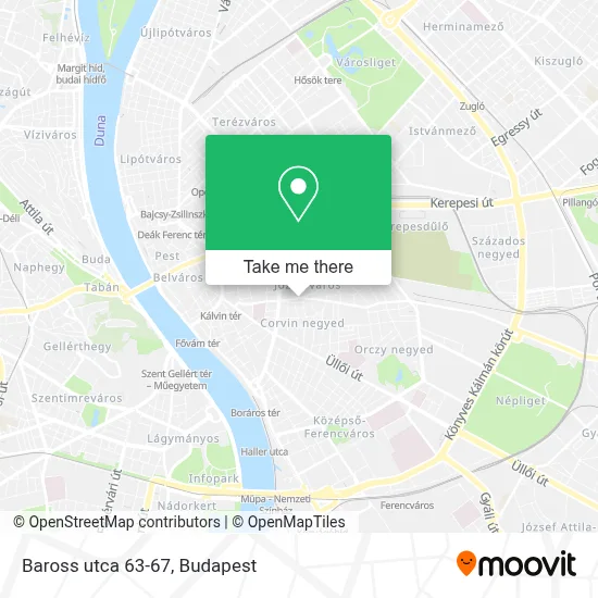 Baross utca 63-67 map