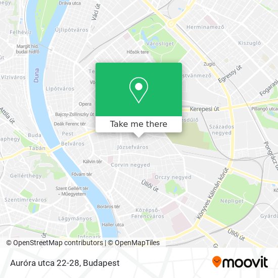 Auróra utca 22-28 map
