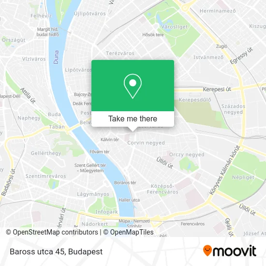 Baross utca 45 map