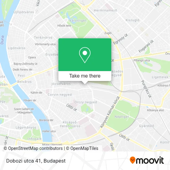 Dobozi utca 41 map