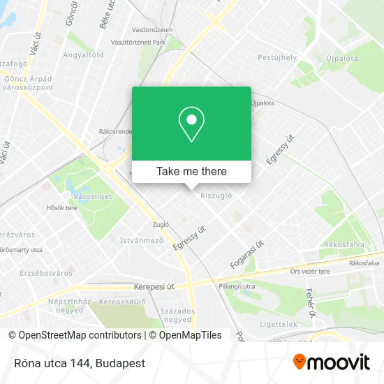Róna utca 144 map