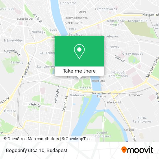 Bogdánfy utca 10 map