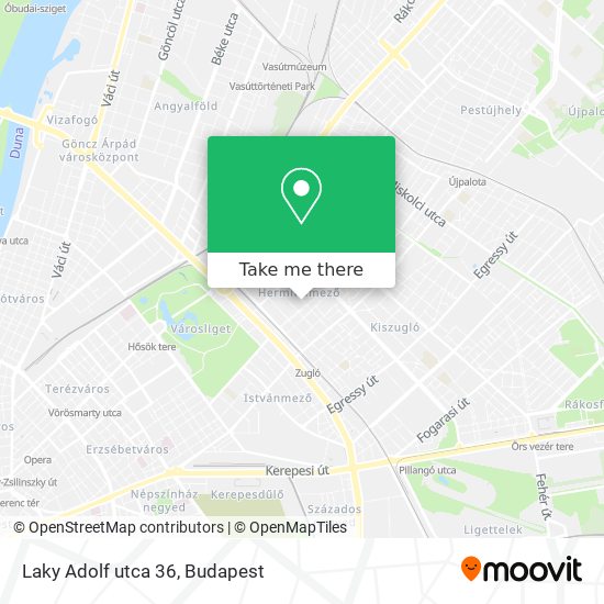 Laky Adolf utca 36 map