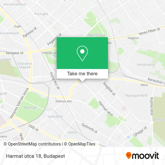 Harmat utca 18 map