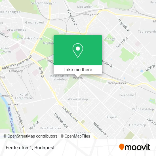 Ferde utca 1 map
