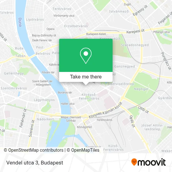 Vendel utca 3 map