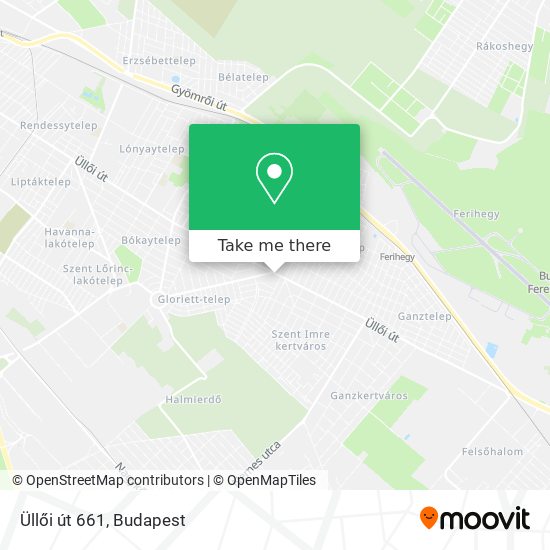 Üllői út 661 map