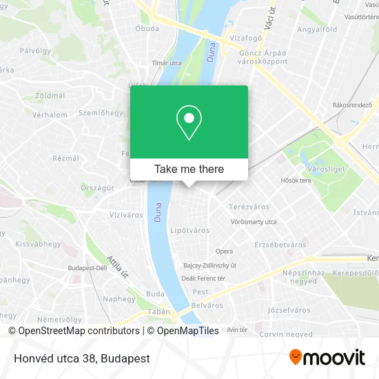 Honvéd utca 38 map