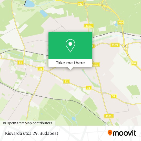 Kisvárda utca 29 map
