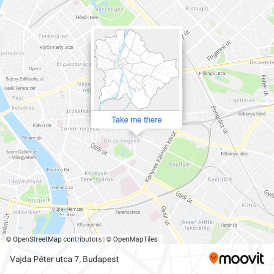 Vajda Péter utca 7 map