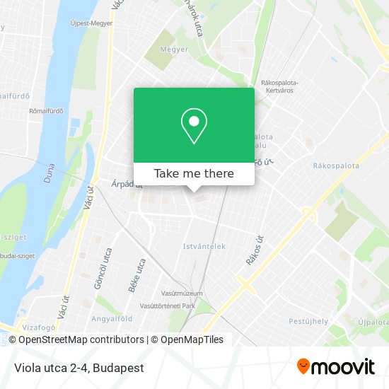 Viola utca 2-4 map