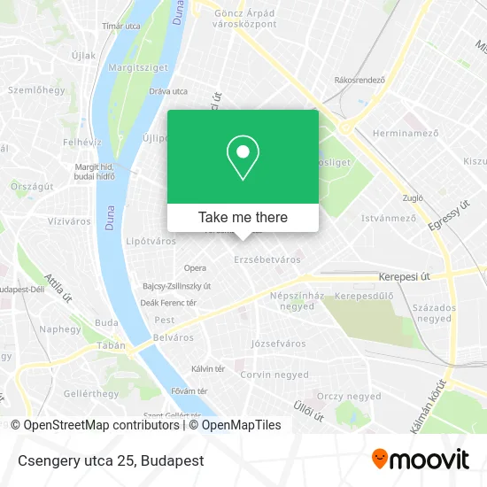 Csengery utca 25 map