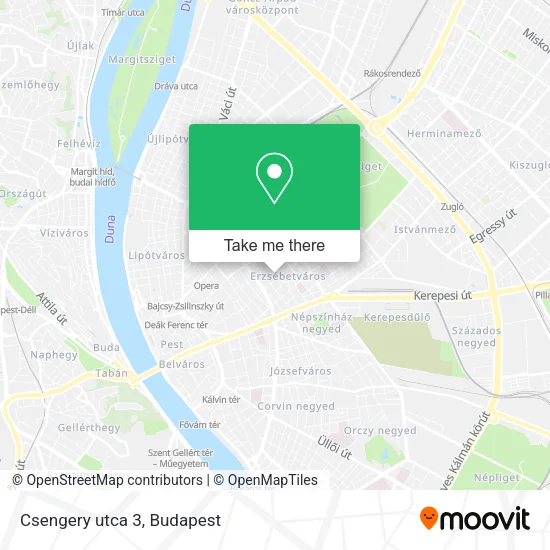 Csengery utca 3 map