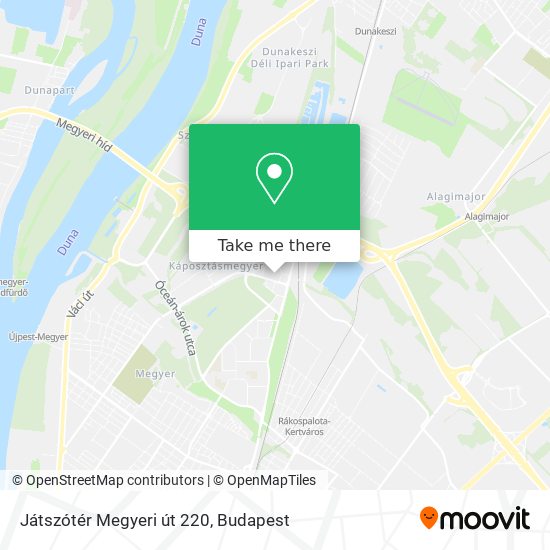 Játszótér Megyeri út 220 map