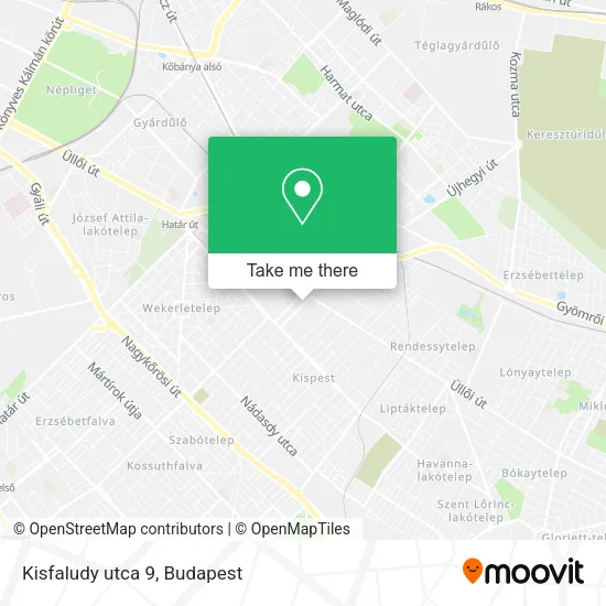 Kisfaludy utca 9 map