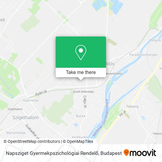 Napsziget Gyermekpszichológiai Rendelő map